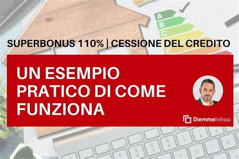 Cessione Del Credito Ecobonus 110 Per Cento Un Esempio Pratico Di Come Funziona Diemme Infissi