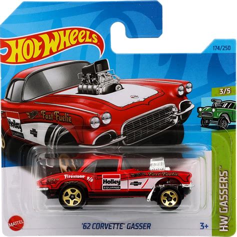 62 Corvette Gasser HW Gassers Röd Hot Wheels
