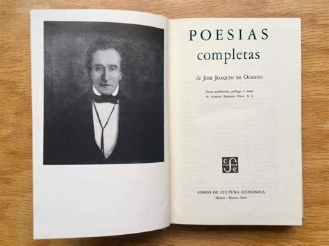 Obras de José Joaquín de Olmedo y su importante biografía Postposmo