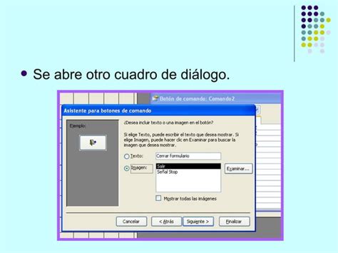 Uso De Los Botones De Comando De Access Ppt