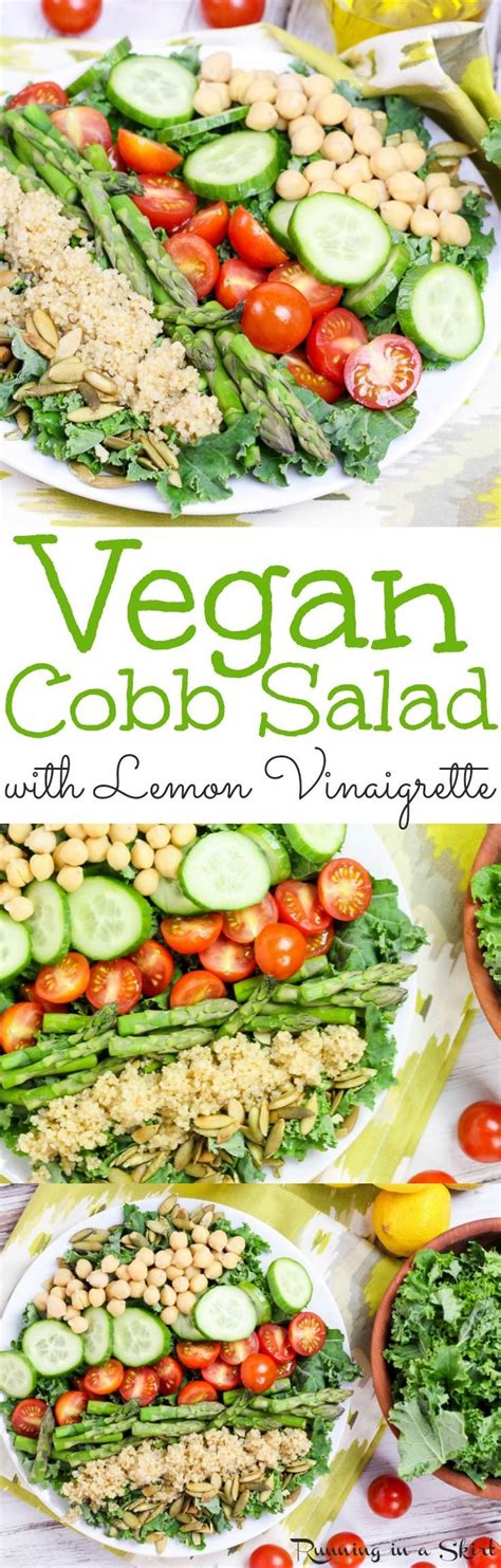 Healthy Vegan Cobb Salad Recipe With Lemon Dressing Inspired By The