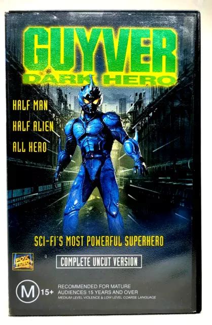 Guyver Dark Hero Vhs Pal Extremely Rare Ex Rental Big Box Uncut Version