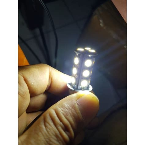 Jual Lampu Bayonet Kaki 1 Lampu Sein Bemper Truk 24 Volt 18 Led Kedip