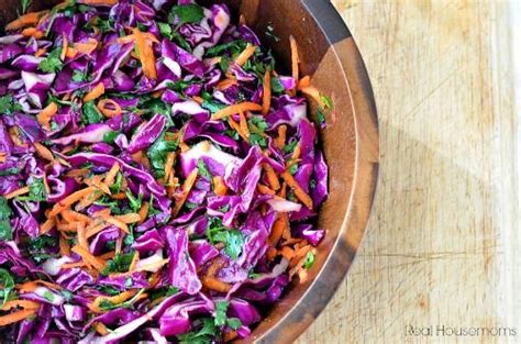 Red Cabbage Slaw Real Housemoms