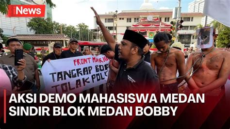 Aksi Teatrikal Mahasiswa Medan Soroti Politik Dinasti Dan Tuntut