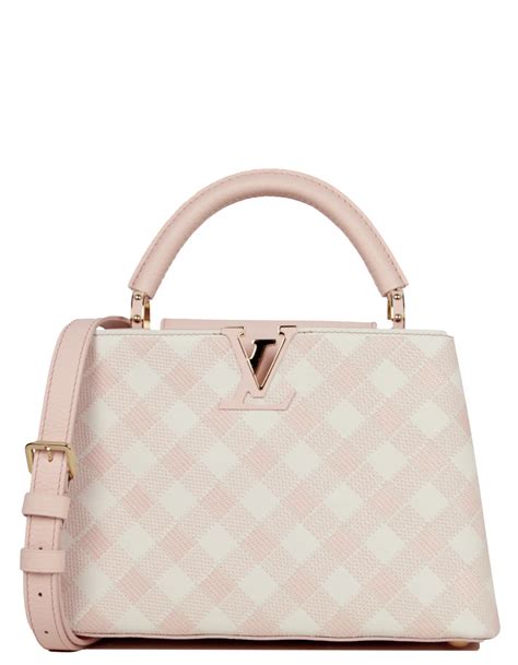 Louis Vuitton Capucines Bb Bag In Pink Checker Print — Ufo No More