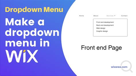 How To Make A Dropdown Menu In Wix Youtube