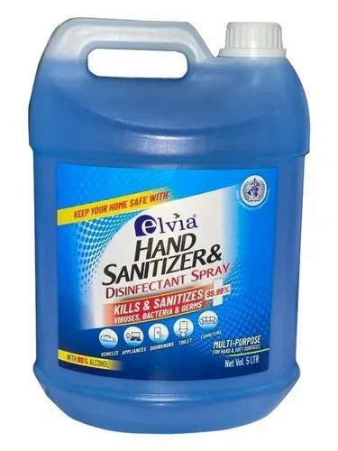 Elvia 5 L Hand Sanitizer Flip Top Bottle At Rs 1065 Piece In Jammu