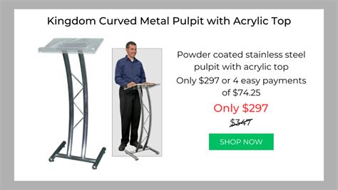 The Best Modern Metal Pulpits for Church