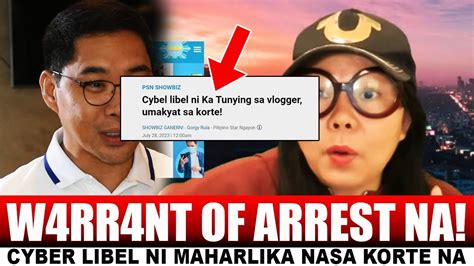 Breaking News K So Ni Maharlika Na Cyber Libel Nasa Korte Na