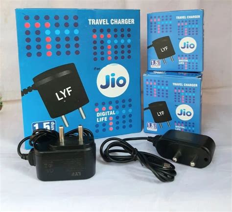 Abs Plastic Jio Lyf Charger Black At Rs In New Delhi Id