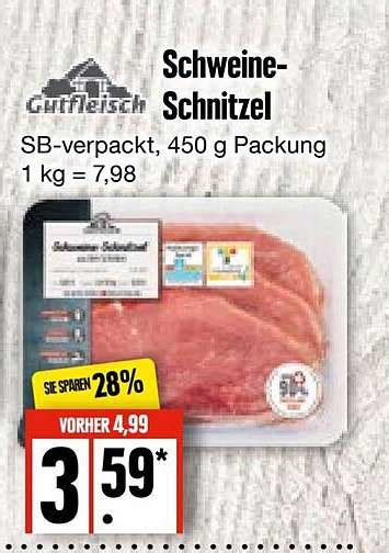 Gutfleisch Schweine Schnitzel Angebot Bei Edeka Frischemarkt