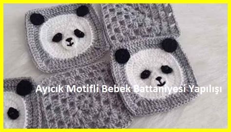 Ayıcık Motifli Bebek Battaniyesi Yapılışı Derya Baykal Örgü Modelleri