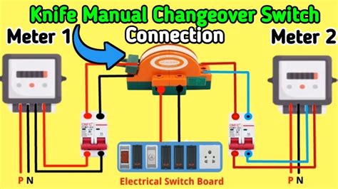 Pole Knife Manual Changeover Switch Connection Electric Manual