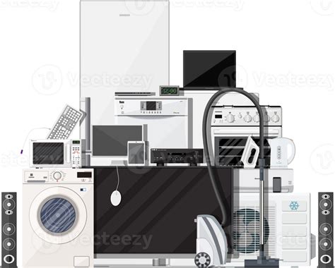 Household Appliances And Electronic Devices 35858422 Png