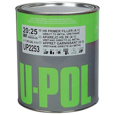 U Pol® 3 In 1 Urethane Primer 2k Dtm Gray Gal Tp Tools And Equipment