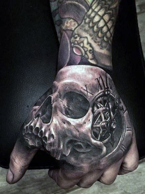 Men S Hand Skull Tattoos Designs More Skull Hand Tattoo Skull Sleeve