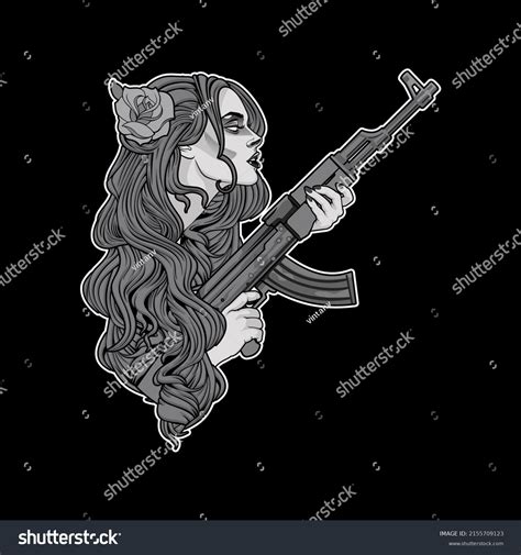 Woman With Gun Shooting Over 1840 Royalty Free Licensable Stock