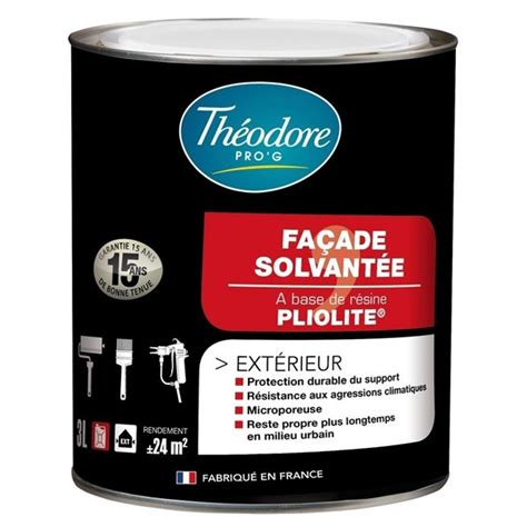 Peinture façades résine Pliolite Pierre Mat Théodore Pro G Pot 3L