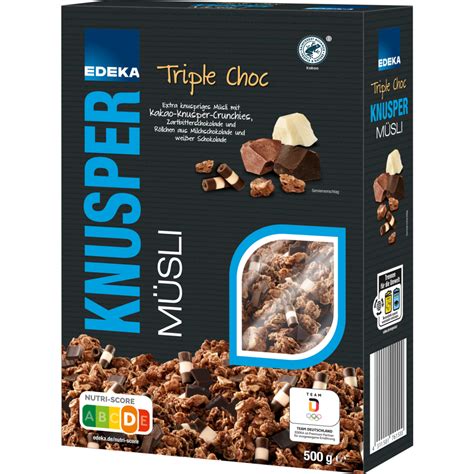 Edeka Premium Knusperm Sli Triple Choc G M Sli Cerealien