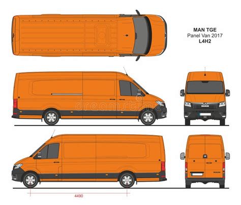 MAN TGE Cargo Panel Van L4H2 2017 Editorial Photography Illustration