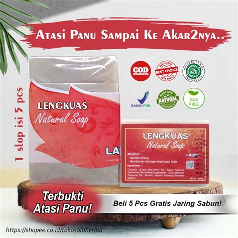 Jual Sabun Panu Paling Ampuh Herbal Alami Ekstrak Lengkuas 60gr