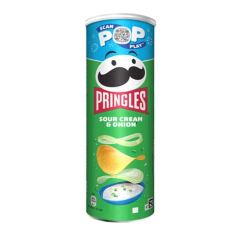 Pringles Sour Cream Onion 165gr Box 19τμχ American Corner B2b