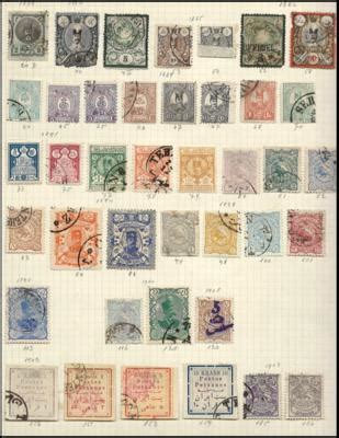 Gestempelt Bestand Persien Iran Ab Briefmarken Und