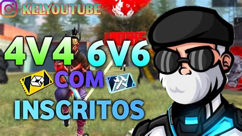 🔥 Live Ff 🔥 Free Fire Ao Vivo 🔥 6x6 4x4 Inscritos 🔥 Sala Personalizada 🔥 Jogando Com Inscritos