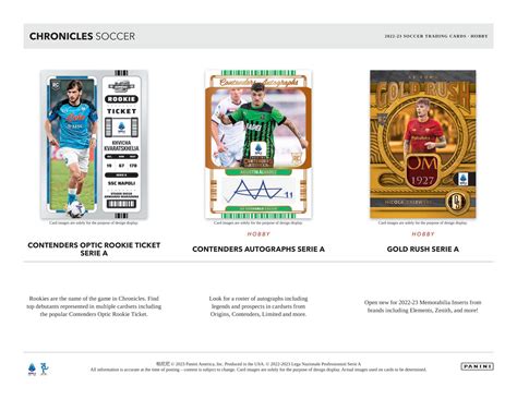 Panini Chronicles Soccer Hobby Box Taass Fan Shop