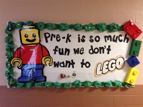 Pre K End Of The Year Bulletin Lego Bulletin Board Summer Bulletin