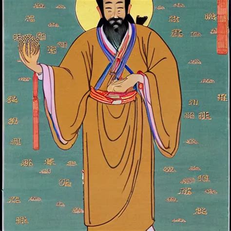 Chinese Taoist Saint By Wu Daozi Stable Diffusion Openart