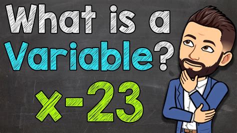 What Is A Variable Variables In Math Introduction Algebra Youtube