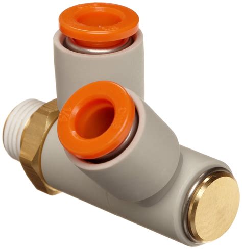 SMC KQ2VD07 34AS PBT Brass Push To Connect Tube Fitting With Sealant