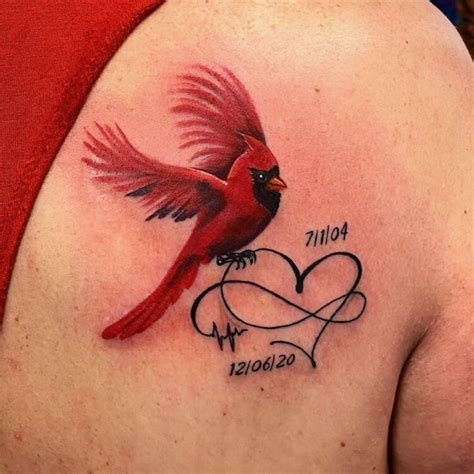 Cardinal In 2022 Tribute Tattoos Remembrance Tattoos Time Tattoos