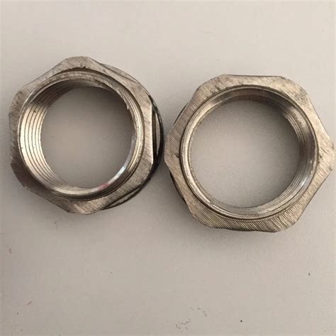 2PCS Stainless Steel Pipe Swivel Fitting Nut For Water Tank Connector 1