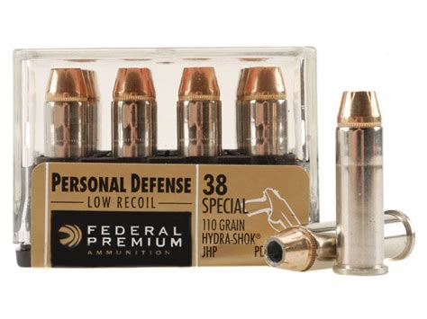 FEDERAL HYDRA SHOK PREMIUM REDUCED RECOIL PERSONAL DEFENSE 38 SPECIAL