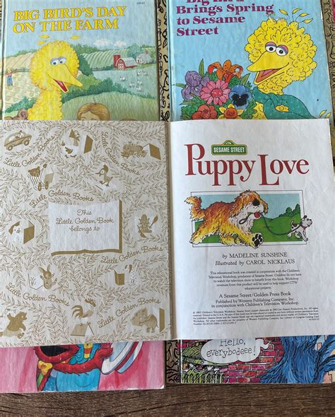 Sesame Street Little Golden Books You Choose Big Bird Etsy