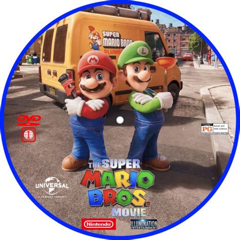 The Super Mario Bros Movie 2023 R1 Custom Dvd Label Dvdcovercom