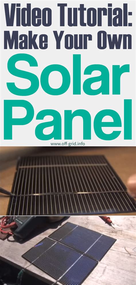 Make Your Own Solar Panels For Beginners ~ The Power Of Solar Energize