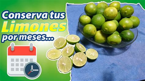 Cómo conservar los limones por meses y facilitar su uso YouTube