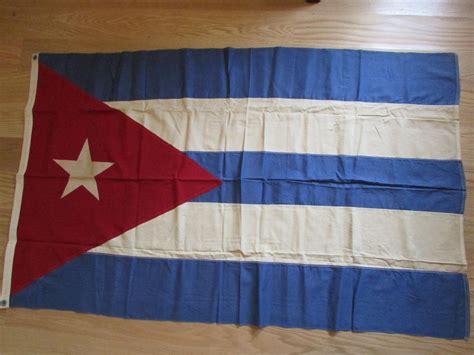 Cuban Flag, Vintage 1940, Pre-Revolution, Large 3x5, unused | #1799115241