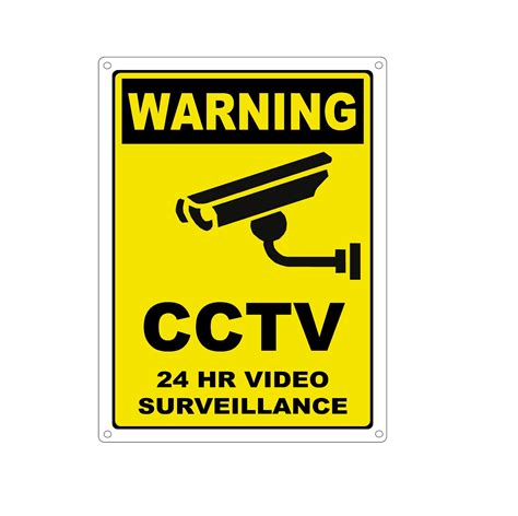 Cctv Warning Sign Template Postermywall