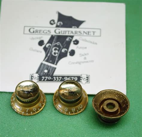 Gibson Gold Reflector Knob 1960 Gold Reverb