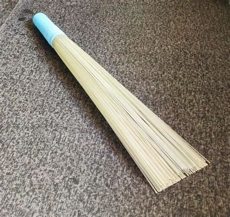 White Jhadu Magge Jhadu Plastic Kharata Jhadu Fiber Bathroom Broom At