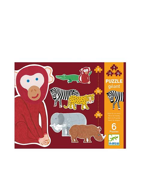 DJECO Riesenpuzzle Henri Und Freunde 130 Cm Keine Farbe