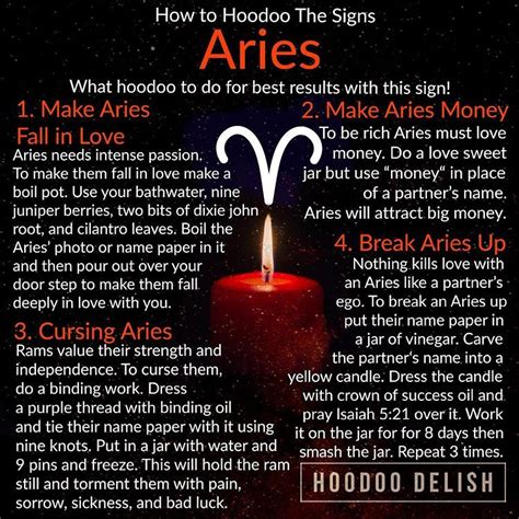 Ms Avi On Instagram “~ ~ How To Hoodoo The Signs Aries ~ ~ By Special