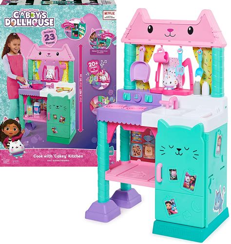 Gabby S Dollhouse Cakey K Chenset F R Kinder Mit Zubeh R Spielnahrung