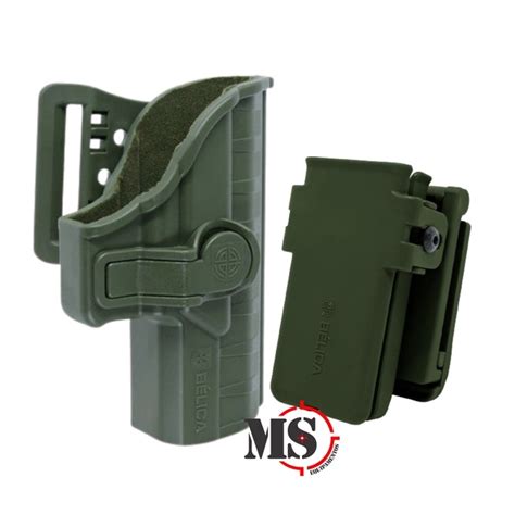 Coldre Striker Cintura Ts Beretta Apx Porta Carregador Verde