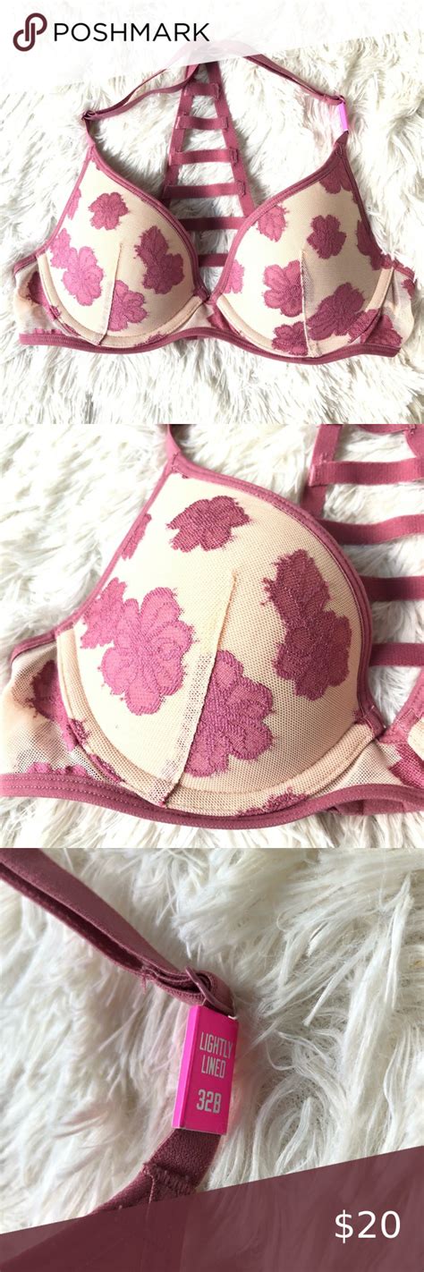 VS PINK Lightly Padded Racerback Bra 32B Racerback Bra Vs Pink Pink